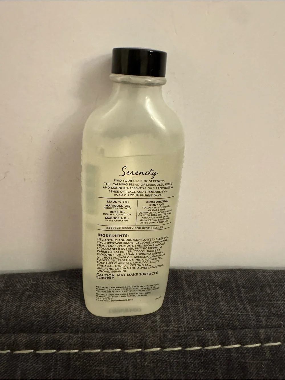 Bath & Body Works Serenity Marigold + Rose Body Oil 4 oz J19